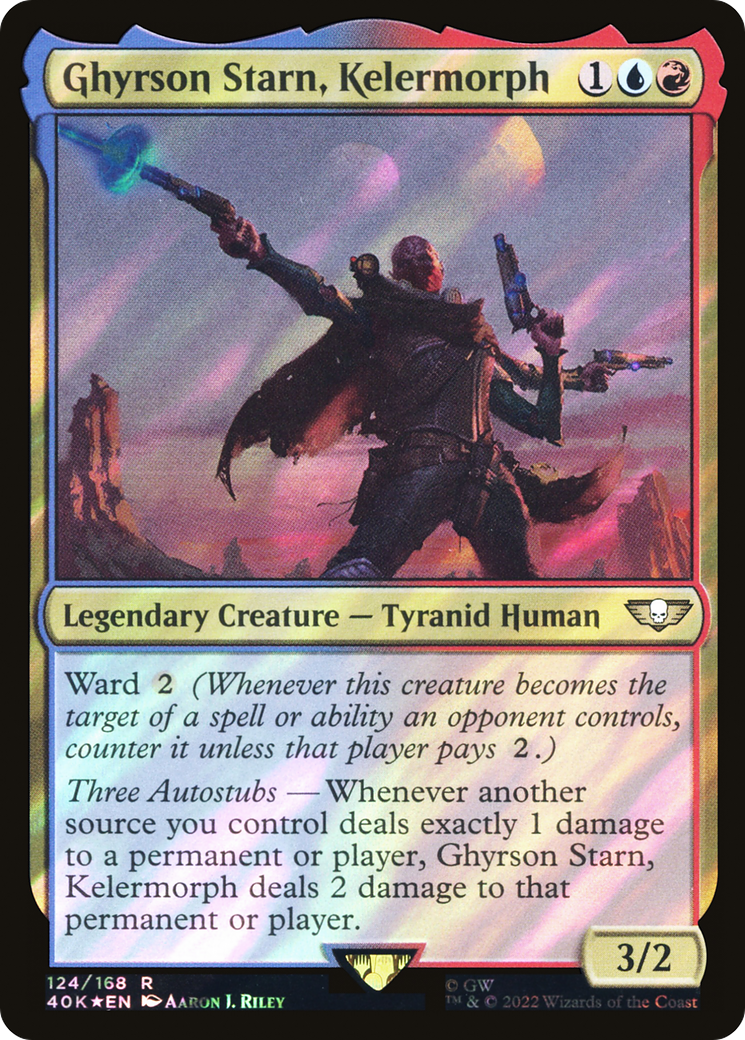 Ghyrson Starn, Kelermorph (Surge Foil) (124) [Warhammer 40,000 Commander] foil - Deck Out Gaming