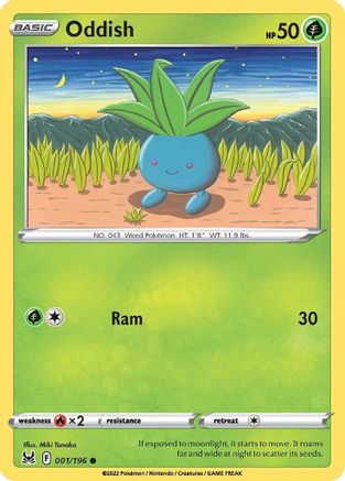 Oddish (1) [SWSH11: Lost Origin] Reverse Holofoil - Deck Out Gaming