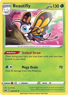Beautifly (8) [SWSH11: Lost Origin] Holofoil - Deck Out Gaming