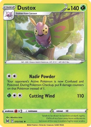 Dustox (10) [SWSH11: Lost Origin] Reverse Holofoil - Deck Out Gaming