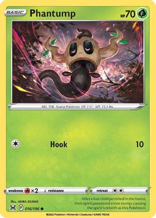 Phantump (016/196) [Sword & Shield: Lost Origin] - Deck Out Gaming