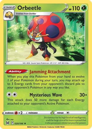 Orbeetle (20) [SWSH11: Lost Origin] Holofoil - Deck Out Gaming