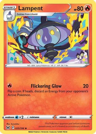 Lampent (25) [SWSH11: Lost Origin] Reverse Holofoil - Deck Out Gaming