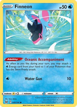 Finneon (40) [SWSH11: Lost Origin] Reverse Holofoil - Deck Out Gaming