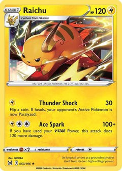 Raichu (53) [SWSH11: Lost Origin] - Deck Out Gaming