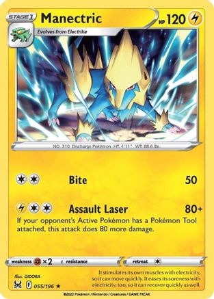 Manectric (55) [SWSH11: Lost Origin] - Deck Out Gaming
