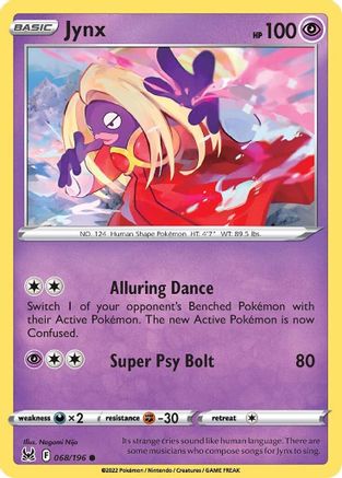 Jynx (068/196) [Sword & Shield: Lost Origin] Reverse Holofoil - Deck Out Gaming
