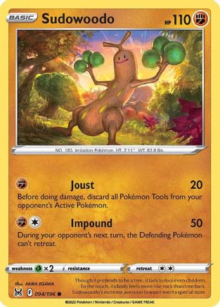 Sudowoodo (94) [SWSH11: Lost Origin] - Deck Out Gaming