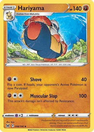 Hariyama (98) [SWSH11: Lost Origin] - Deck Out Gaming