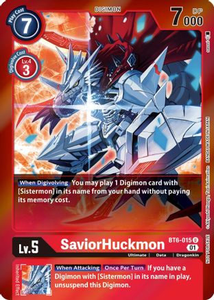 SaviorHuckmon (Event Pack 3) (BT6-015) [Double Diamond] Foil - Deck Out Gaming