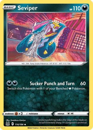 Seviper (116) [SWSH11: Lost Origin] - Deck Out Gaming