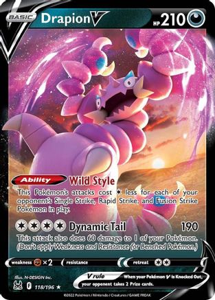 Drapion V (118) [SWSH11: Lost Origin] Holofoil - Deck Out Gaming