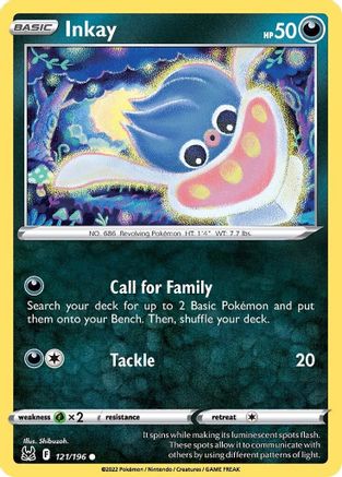 Inkay (121) (121) [SWSH11: Lost Origin] Reverse Holofoil - Deck Out Gaming