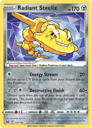 Radiant Steelix (124) [SWSH11: Lost Origin] Holofoil - Deck Out Gaming