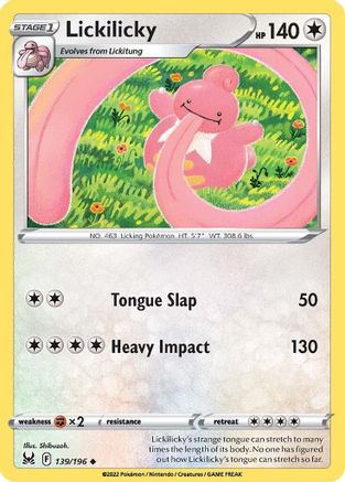 Lickilicky (139) [SWSH11: Lost Origin] Reverse Holofoil - Deck Out Gaming