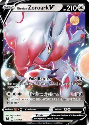 Hisuian Zoroark V (146) [SWSH11: Lost Origin] Holofoil - Deck Out Gaming