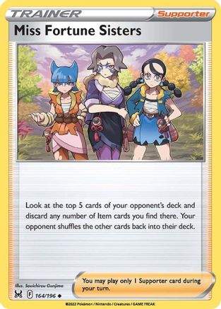 Miss Fortune Sisters (164) [SWSH11: Lost Origin] Reverse Holofoil - Deck Out Gaming