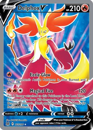 Delphox V (Full Art) (173) [SWSH11: Lost Origin] Holofoil - Deck Out Gaming