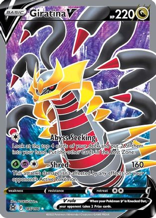 Giratina V (Full Art) (185) [SWSH11: Lost Origin] Holofoil - Deck Out Gaming