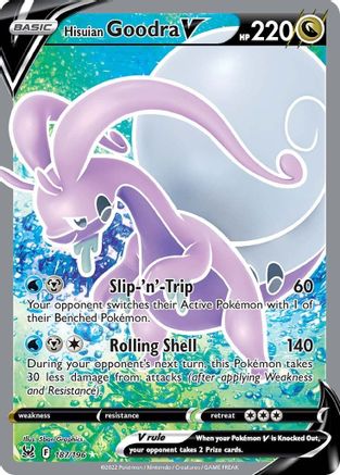 Hisuian Goodra V (Full Art) (187) [SWSH11: Lost Origin] Holofoil - Deck Out Gaming