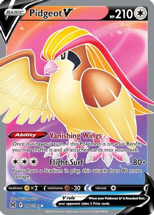 Pidgeot V (Full Art) (188) [SWSH11: Lost Origin] Holofoil - Deck Out Gaming