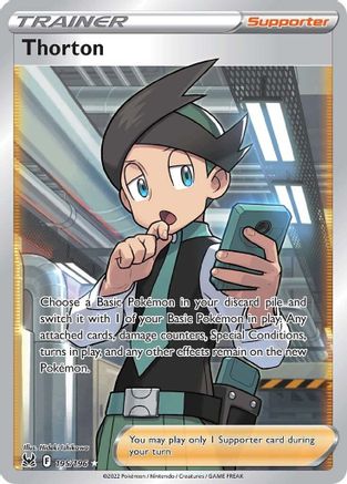Thorton (Full Art) (195) [SWSH11: Lost Origin] Holofoil - Deck Out Gaming