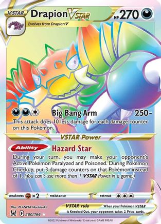 Drapion VSTAR (Secret) (200) [SWSH11: Lost Origin] Holofoil - Deck Out Gaming