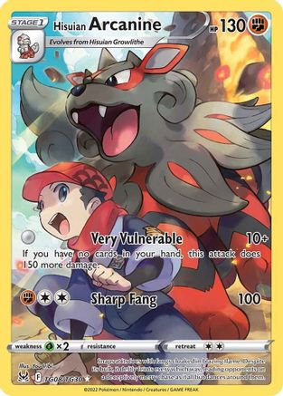 Hisuian Arcanine (TG08) [SWSH11: Lost Origin Trainer Gallery] Holofoil - Deck Out Gaming