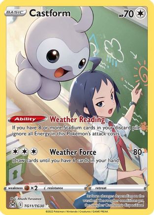 Castform (TG11) [SWSH11: Lost Origin Trainer Gallery] Holofoil - Deck Out Gaming