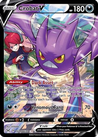 Crobat V (TG20) [SWSH11: Lost Origin Trainer Gallery] Holofoil - Deck Out Gaming
