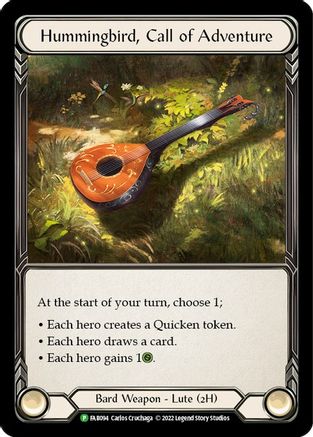 Hummingbird, Call of Adventure - FAB094 (FAB094) [Flesh and Blood: Promo Cards] Cold Foil - Deck Out Gaming