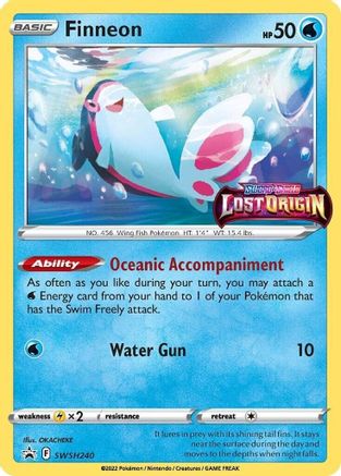 Finneon - SWSH240 (Prerelease) (SWSH240) [SWSH: Sword & Shield Promo Cards] Holofoil - Deck Out Gaming