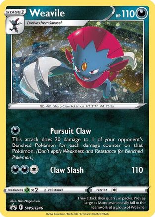 Weavile - SWSH246 (Cosmos Holo) (SWSH246) [SWSH: Sword & Shield Promo Cards] Holofoil - Deck Out Gaming