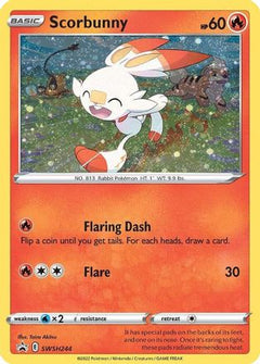 Scorbunny - SWSH244 (Cosmos Holo) (SWSH244) [SWSH: Sword & Shield Promo Cards] Holofoil - Deck Out Gaming