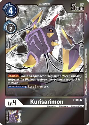 Kurisarimon - P-014 (Event Pack 3) (P-014) [Digimon Promotion Cards] Foil - Deck Out Gaming