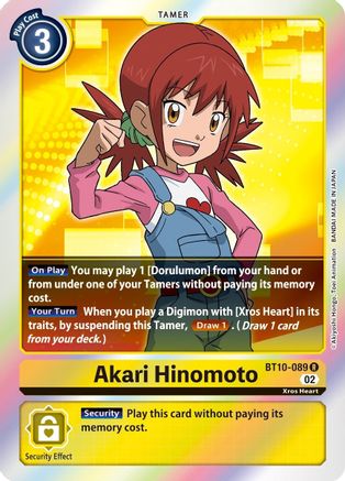 Akari Hinomoto (BT10-089) [Xros Encounter] Foil - Deck Out Gaming