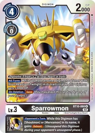 Sparrowmon (BT10-060) [Xros Encounter] Foil - Deck Out Gaming