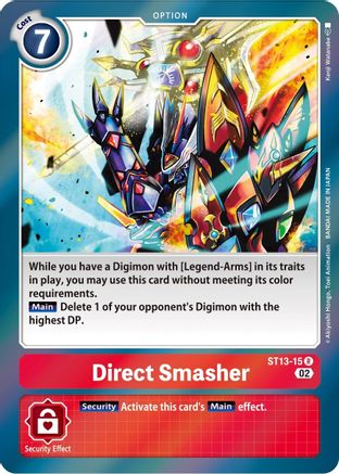 Direct Smasher (ST13-15) [Starter Deck 13: Ragnaloardmon] Foil - Deck Out Gaming