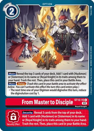 From Master to Disciple (ST12-15) [Starter Deck 12: Jesmon] - Deck Out Gaming