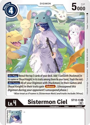 Sistermon Ciel (ST12-13) [Starter Deck 12: Jesmon] - Deck Out Gaming