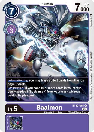 Baalmon (BT10-081) [Xros Encounter] - Deck Out Gaming