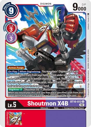 Shoutmon X4B (BT10-012) [Xros Encounter] - Deck Out Gaming