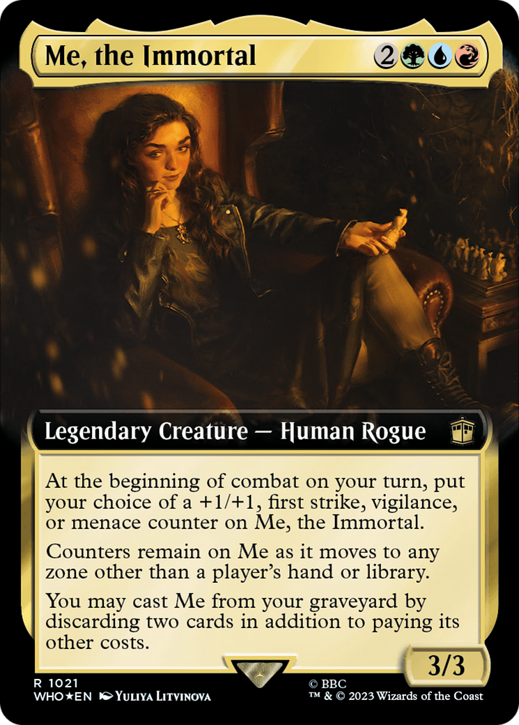 Me, the Immortal (Extended Art) (Surge Foil) (1021) [Doctor Who] foil - Deck Out Gaming