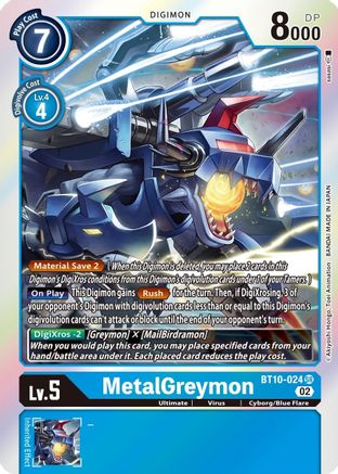 MetalGreymon (BT10-024) [Xros Encounter] Foil - Deck Out Gaming