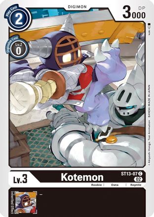 Kotemon (ST13-07) [Starter Deck 13: Ragnaloardmon] - Deck Out Gaming