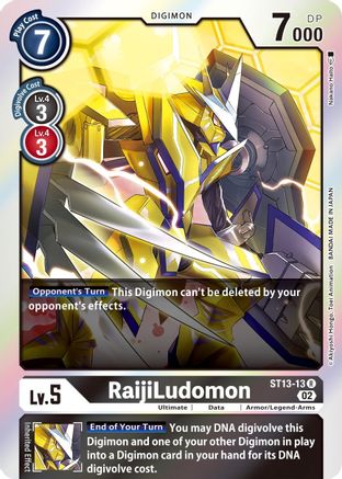 RaijiLudomon (ST13-13) [Starter Deck 13: Ragnaloardmon] Foil - Deck Out Gaming
