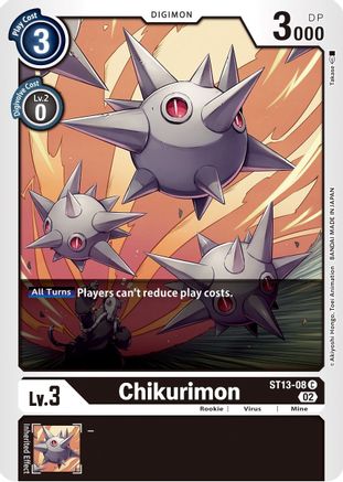 Chikurimon (ST13-08) [Starter Deck 13: Ragnaloardmon] - Deck Out Gaming