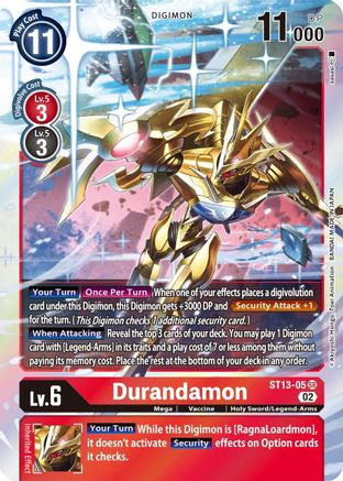 Durandamon (ST13-05) [Starter Deck 13: Ragnaloardmon] Foil - Deck Out Gaming