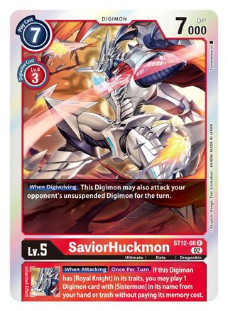 SaviorHuckmon (ST12-08) [Starter Deck 12: Jesmon] Foil - Deck Out Gaming