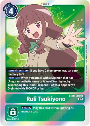 Ruli Tsukiyono (BT10-091) [Xros Encounter] Foil - Deck Out Gaming